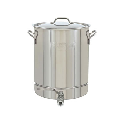 Bayou Classic 16 Gallon Stainless Steel Stockpot w/ Spigot & Lid (1064)