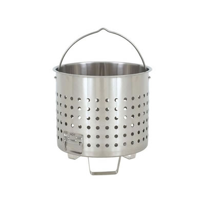 Bayou Classic 102 Quart Stainless Steel Basket w/ Helper Handles (1902)