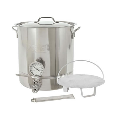 Bayou Classic 10 Gallon Stainless Steel Brew Kettle (800-410)