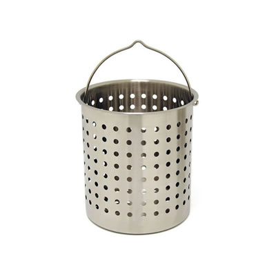 Bayou Classic 122 Quart Stainless Steel Perforated Basket (B122)