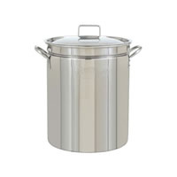 Bayou Classic 24 Quart Stainless Steel Stockpot w/ Lid (1024) / Bayou Classic 24 Quart Stainless Steel Stockpot w