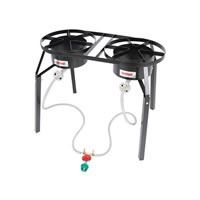 Bayou Classic Dual Burner Gas Cooker - Extension Legs - 10 psi (DB250) (Alternate View 1)