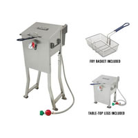 2.5-Gal. Bayou Fryer w/ Stainless Basket / 2.5-Gal. Bayou Fryer w/ Stainless Basket