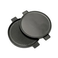 Bayou Classic 14" Cast Iron Reversible Round Griddle (7414)