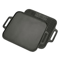Bayou Classic 14" Cast Iron Reversible Square Griddle (7442)