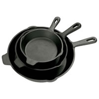 Bayou Classic 3 Piece Skillet Set (6", 8", 10") (