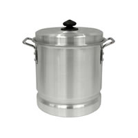 Bayou Classic 12 Quart Aluminum Tamale Pot w/ Steam Rack (8512)