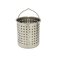 Bayou Classic 24 Quart Stainless Steel Perforated Basket (B124)