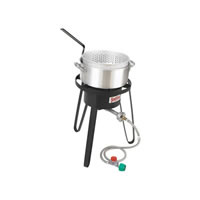 Bayou Classic Outdoor Fish High Pressure Cooker With Aluminum Fry Pot - 14"w - 10 psi (B135)