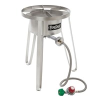 10 Quart Stainless Fry Pot/Fish Cooker w/ Lid, Thermometer (Alternate View 3)
