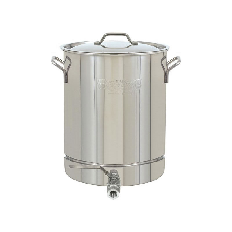 24 qt Aluminum Stock Pot with Spigot Spout: Heavy-Duty 6 Gallons Kettle +  Faucet