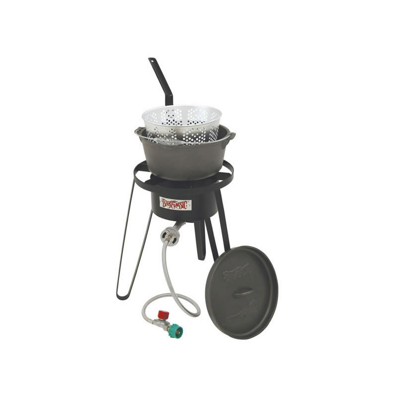 Bayou Classic Outdoor Fish Cooker With Cast Iron Fry Pot - 14w - 10 psi  (B159)